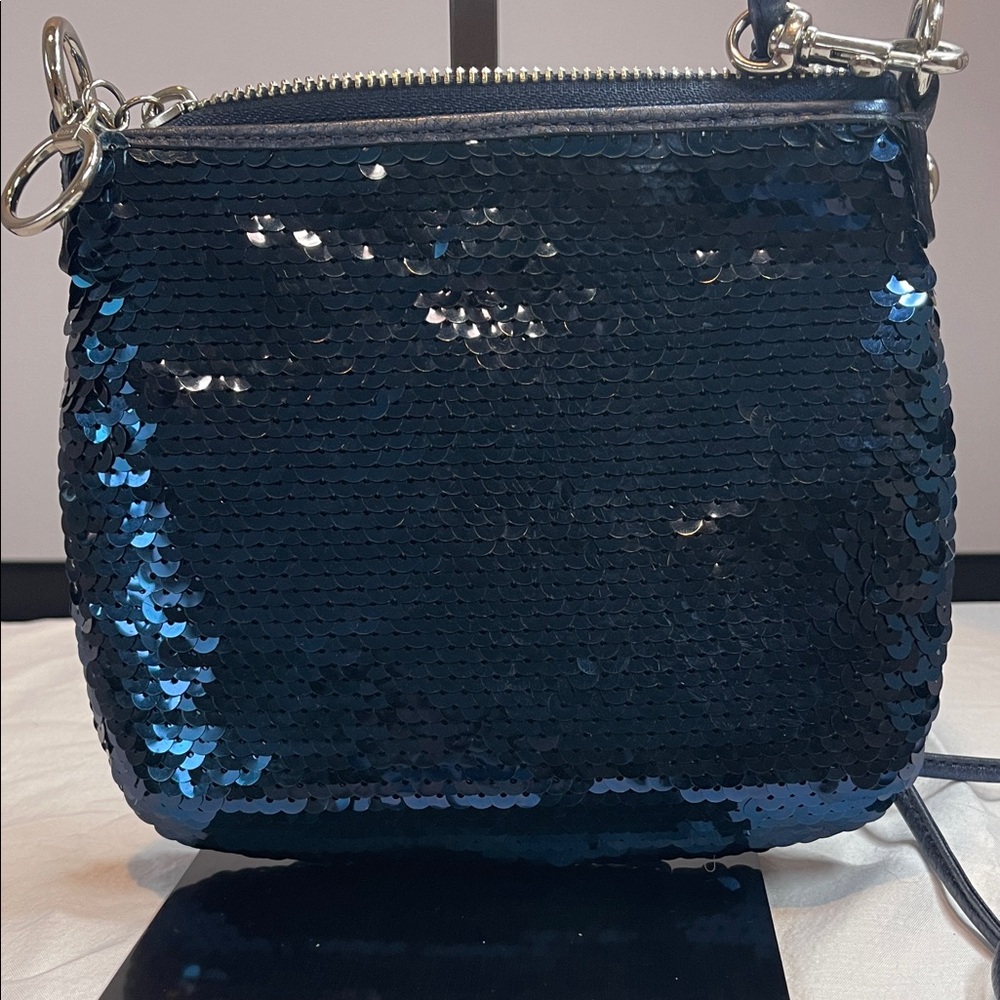 Coach Poppy Sequin Mini Crossbody Bag - Picture 4 of 8